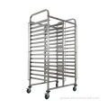 Oven Trolley Rack Double Line 15 Layers Stainless Steel Tray Trolley Manufactory